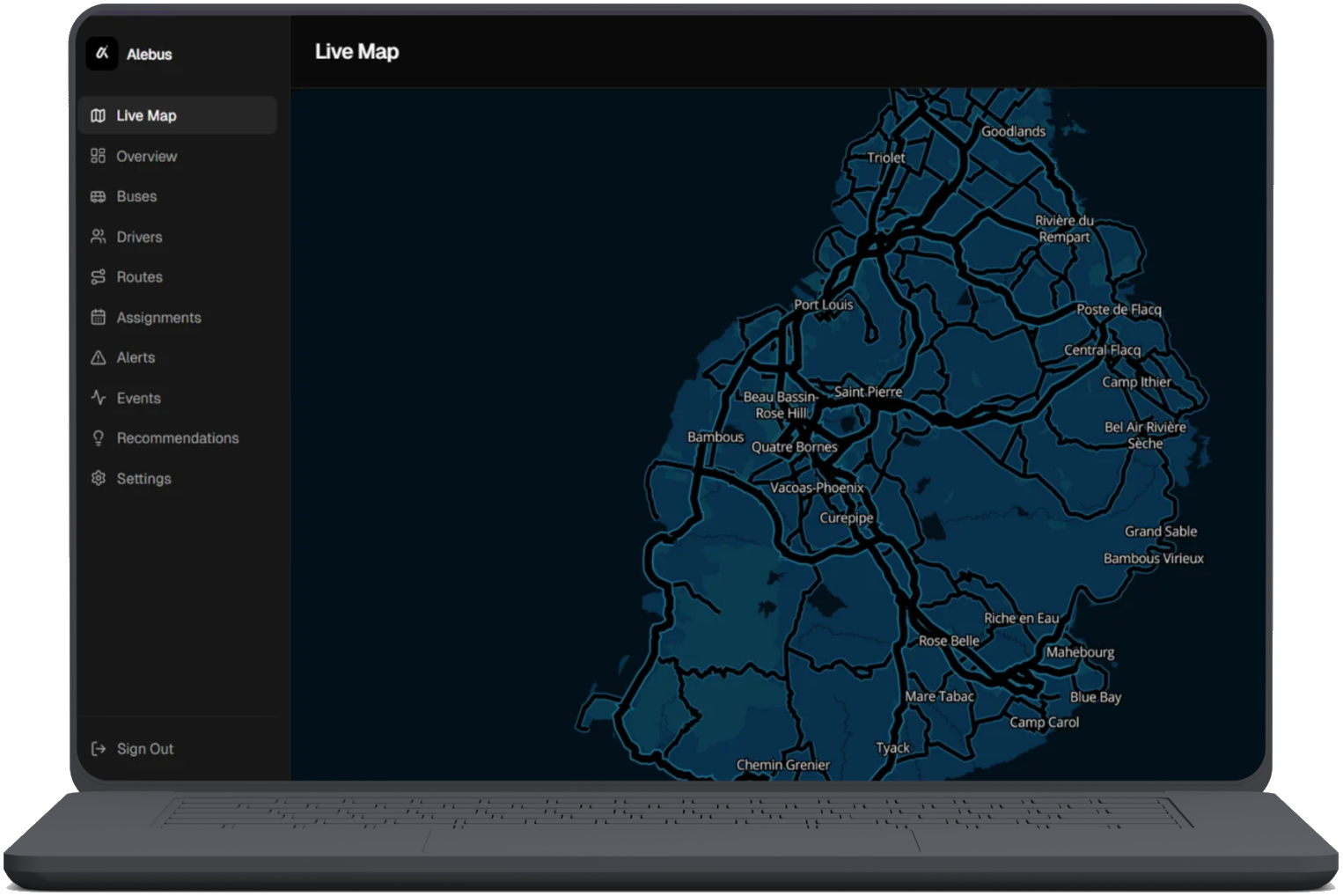 Alebus operator dashboard